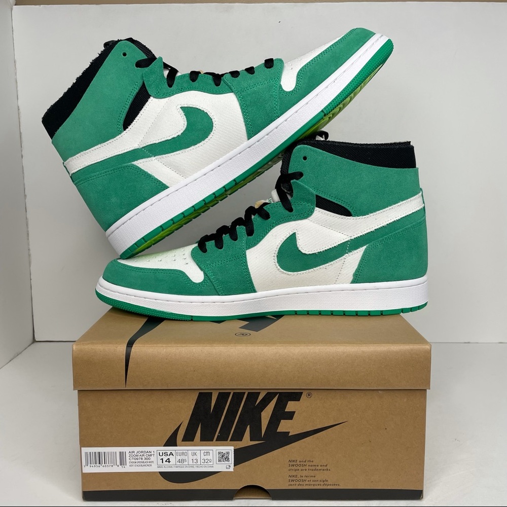 Nike Air Jordan 1 Retro Zoom Air CMFT “Stadium Green” NEW 2021 - Picture 3 of 4